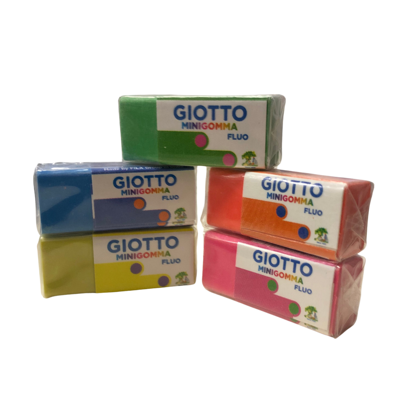 Giotto Minigomma Colore Fluo Pastel