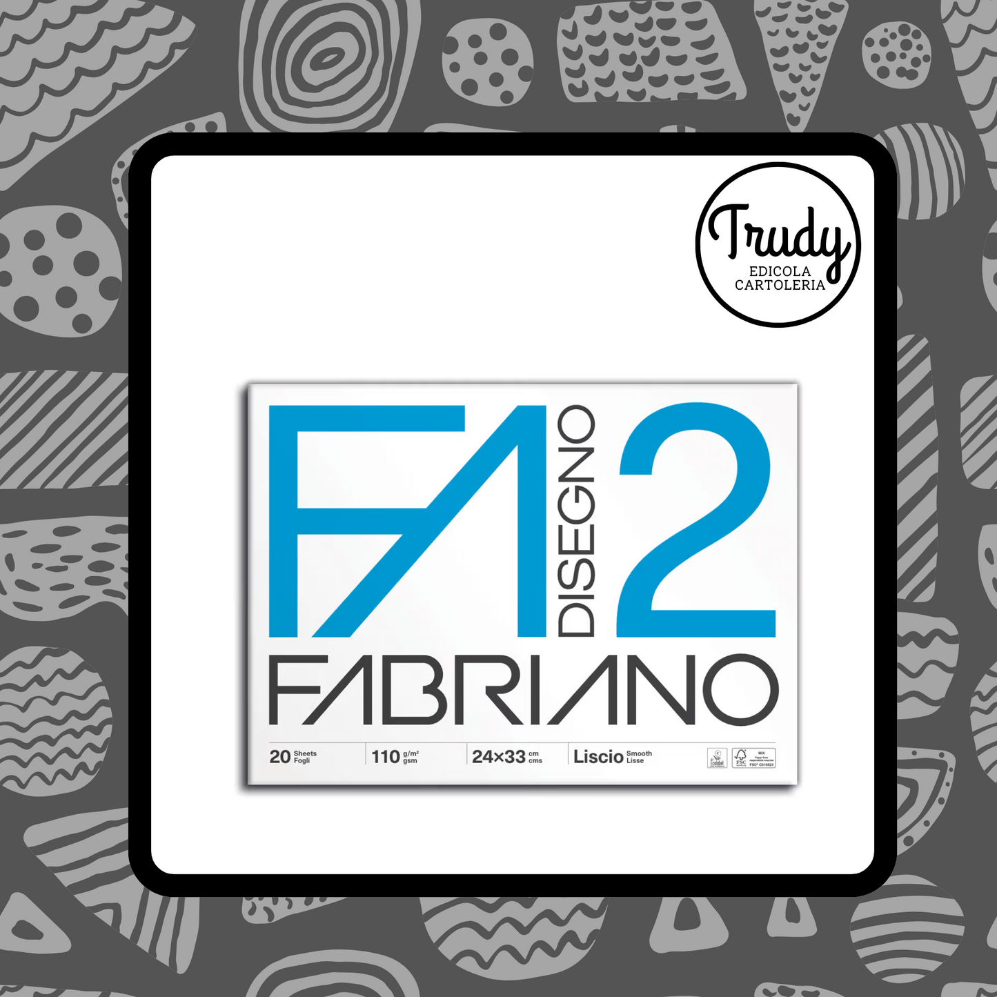 Album Fabriano F2, 110 gr (24x33 - 33x48)